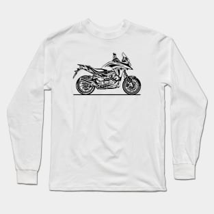 VFR800X Motorcycle Sketch Art Long Sleeve T-Shirt